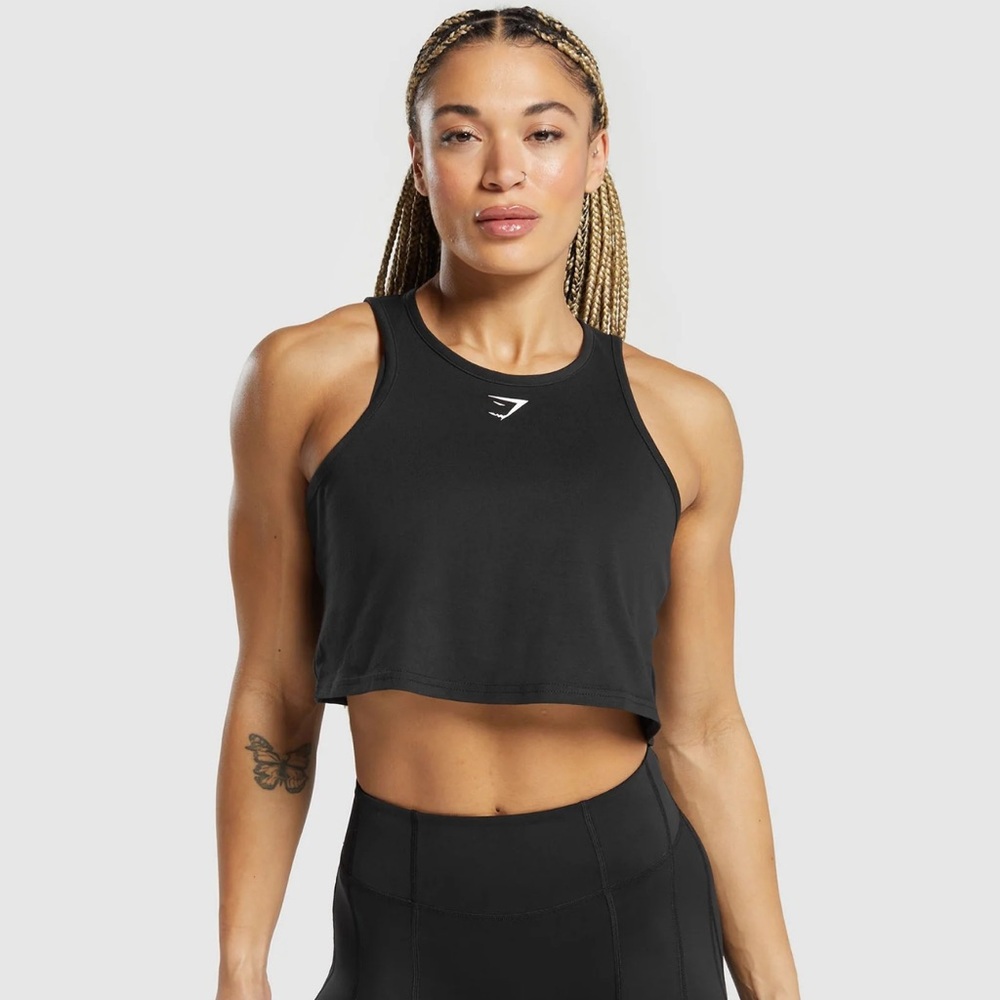 Gymshark Training Crop Tank - Black